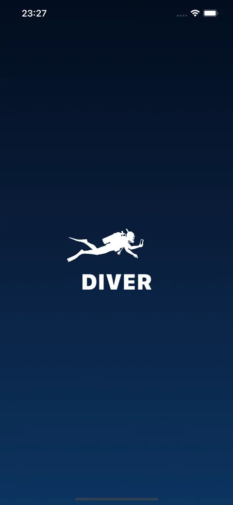 Diver açılış ekranı